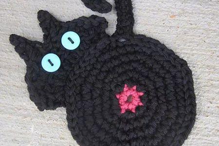 毛线编织杯垫视频,轻松制作时尚杯垫